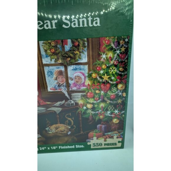 New sealed Heritage Jigsaw Puzzle Dear Santa 550 pieces 24" x 18" - Picture 5 of 9